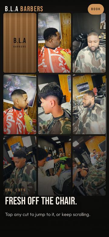 Collage of haircut clips